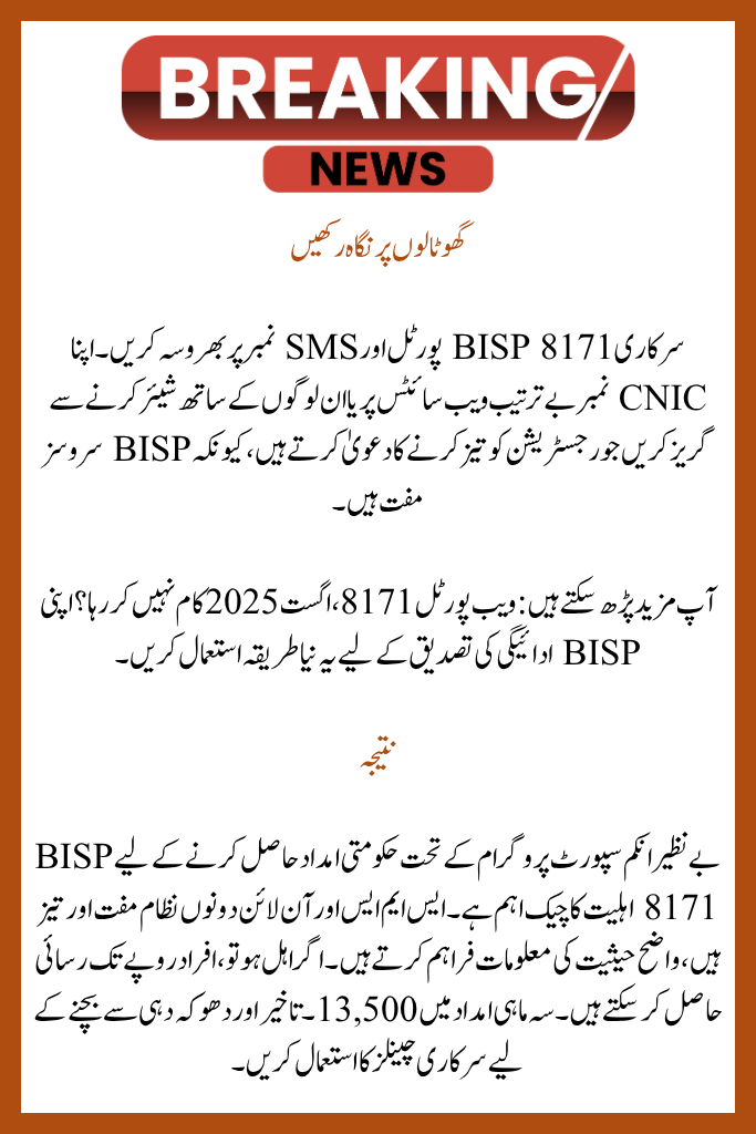 Get Your Current Status With the 8171 SMS Service
