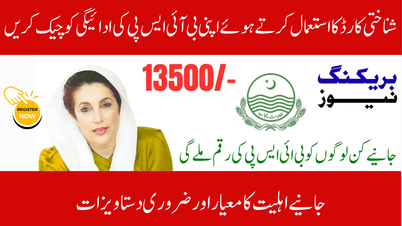 Verify the BISP 13500 Payment.