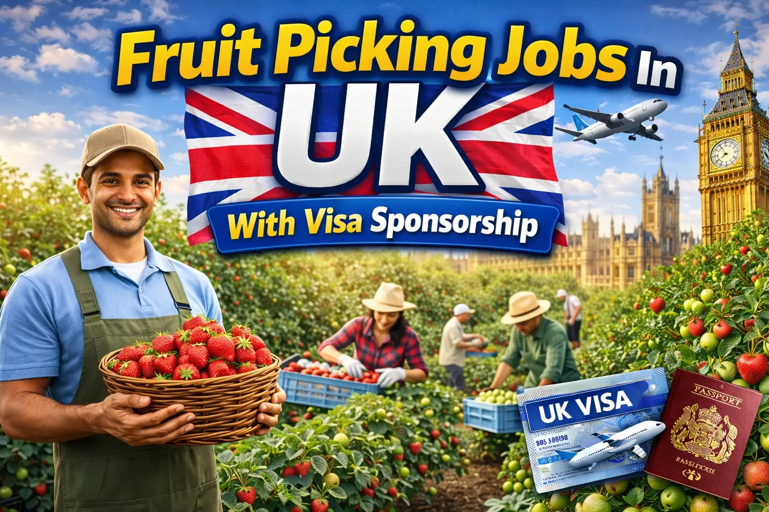 Fruit Picking Jobs In UK With Visa Sponsorship