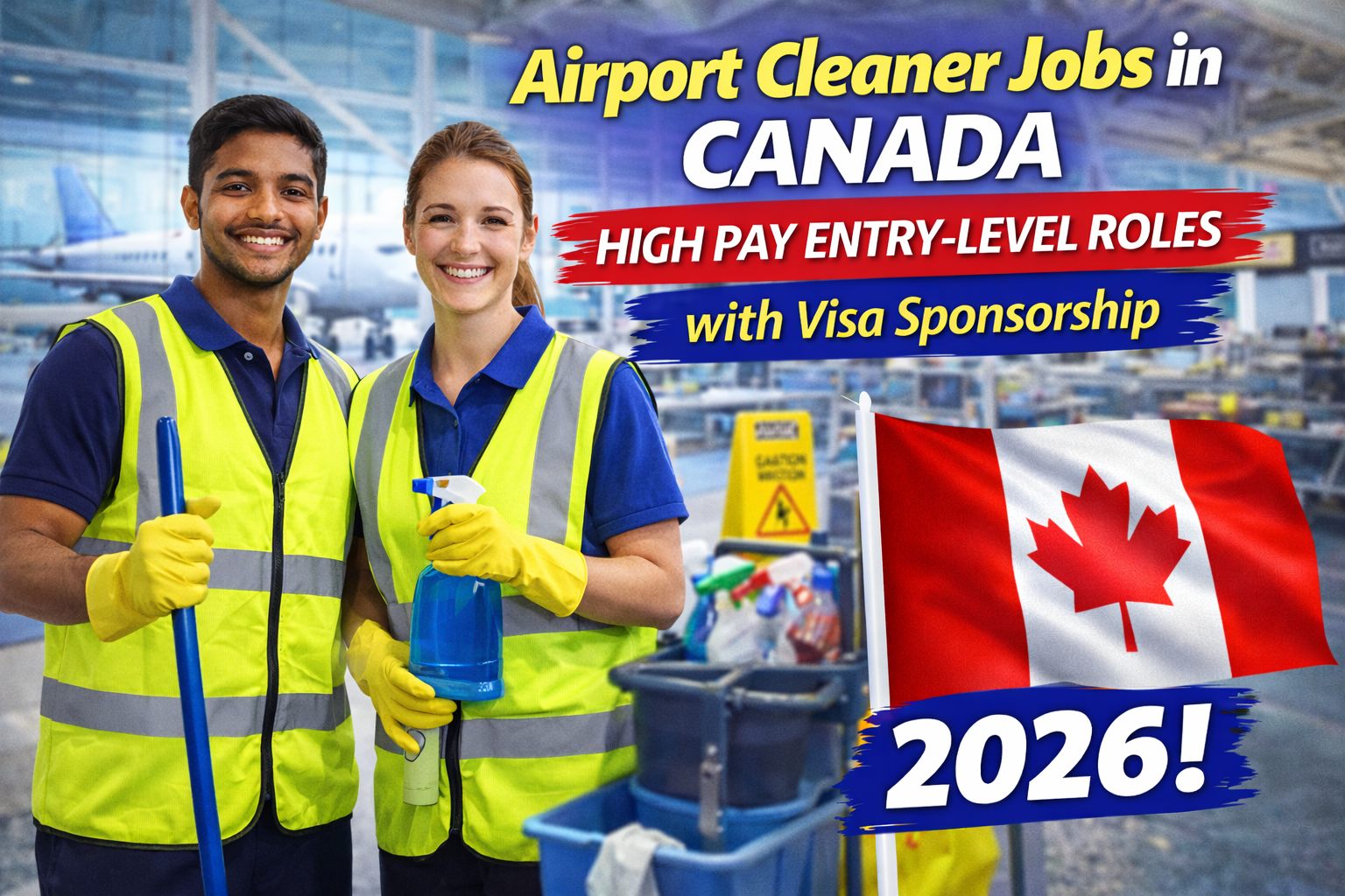 Airport Cleaner Jobs in Canada with Visa Sponsorship