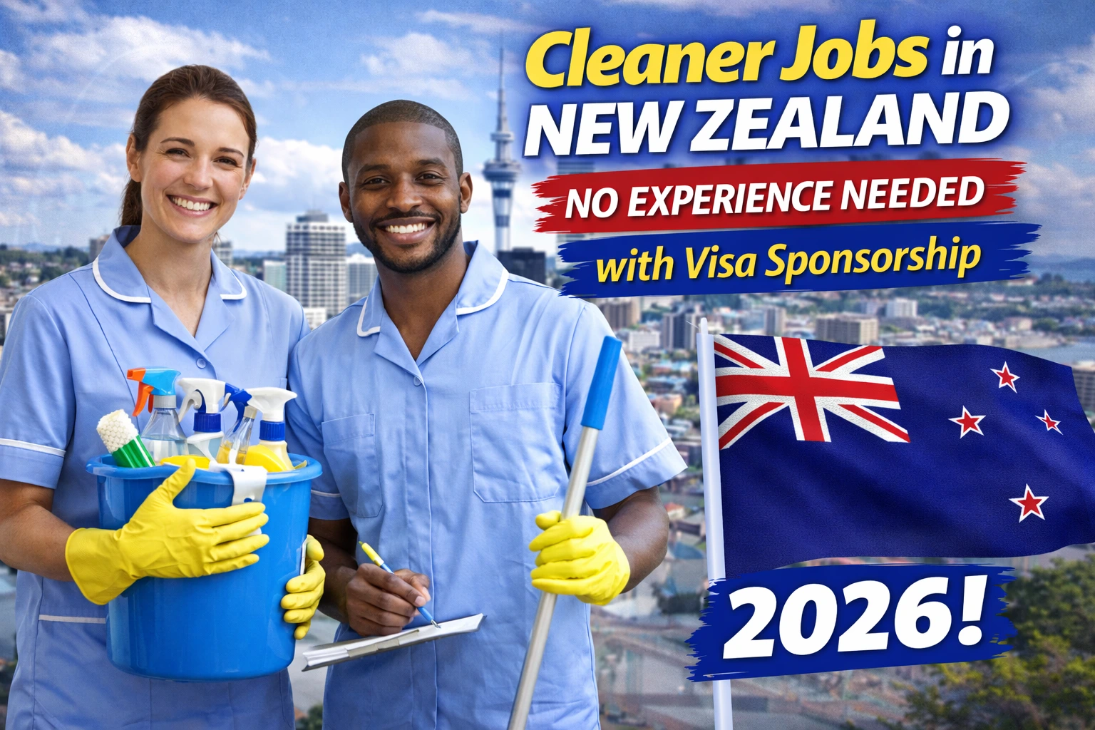 Cleaner Jobs in New Zealand with Visa Sponsorship