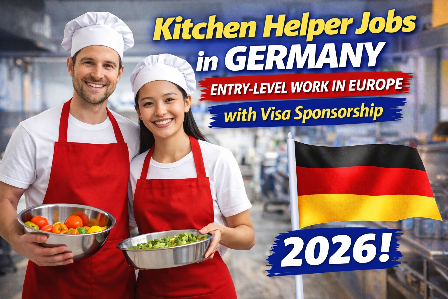 Kitchen Helper Jobs in Germany with Visa Sponsorship