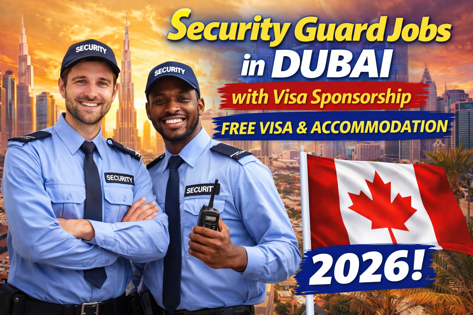 Security Guard Jobs in Dubai with Visa Sponsorship